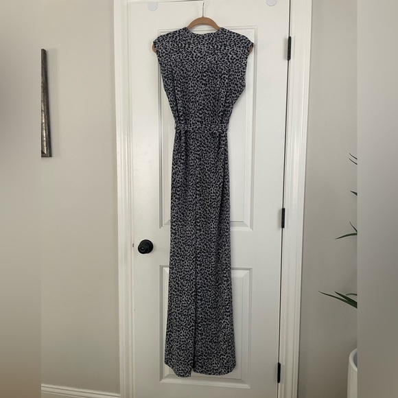 Michael Kors leopard wide leg jumpsuit. - Picture 3 of 4